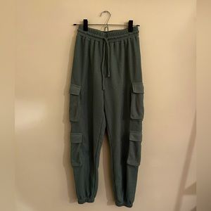 Blue sweatpants